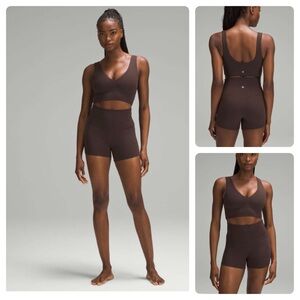 Lululemon Align V-Neck Bra *Light Support, C/D Cup size 10 color espresso
